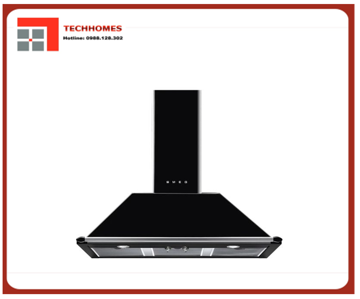 MÁY HÚT MÙI ÁP TƯỜNG SMEG VICTORIA, 100CM ĐEN - KT100BLE