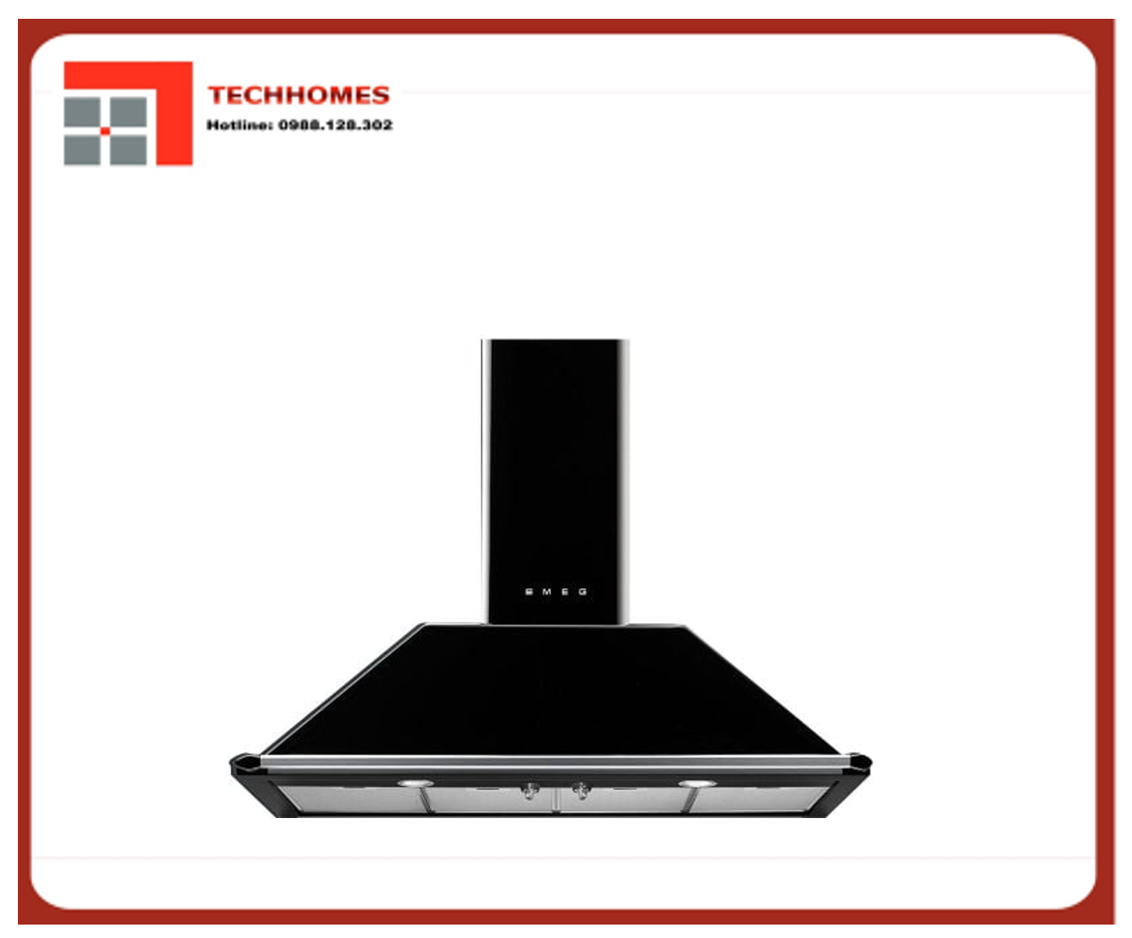 MÁY HÚT MÙI ÁP TƯỜNG SMEG VICTORIA, 110CM ĐEN - KT110BLE