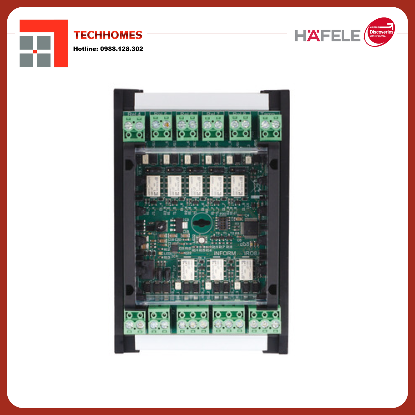 Mô-đun rơle 8 hướng WTX 201, Dialock, để mở rộng bộ điều khiển WTC 200 917.91.074 - 917.91.074