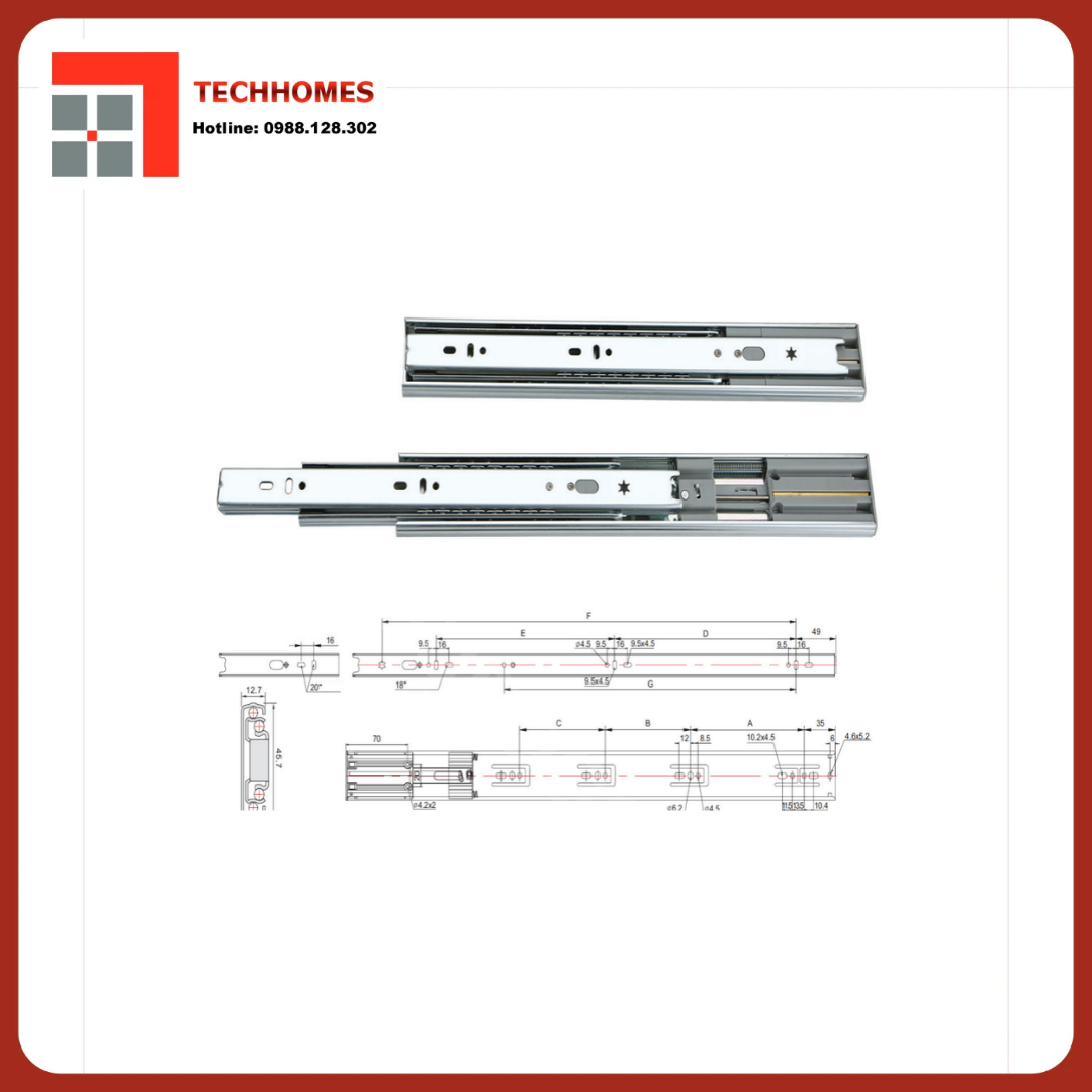 RAY BI GIẢM CHẤN CAO CẤP SIZE 45 ( MÀU KẼM ) ESD125 - ESD125