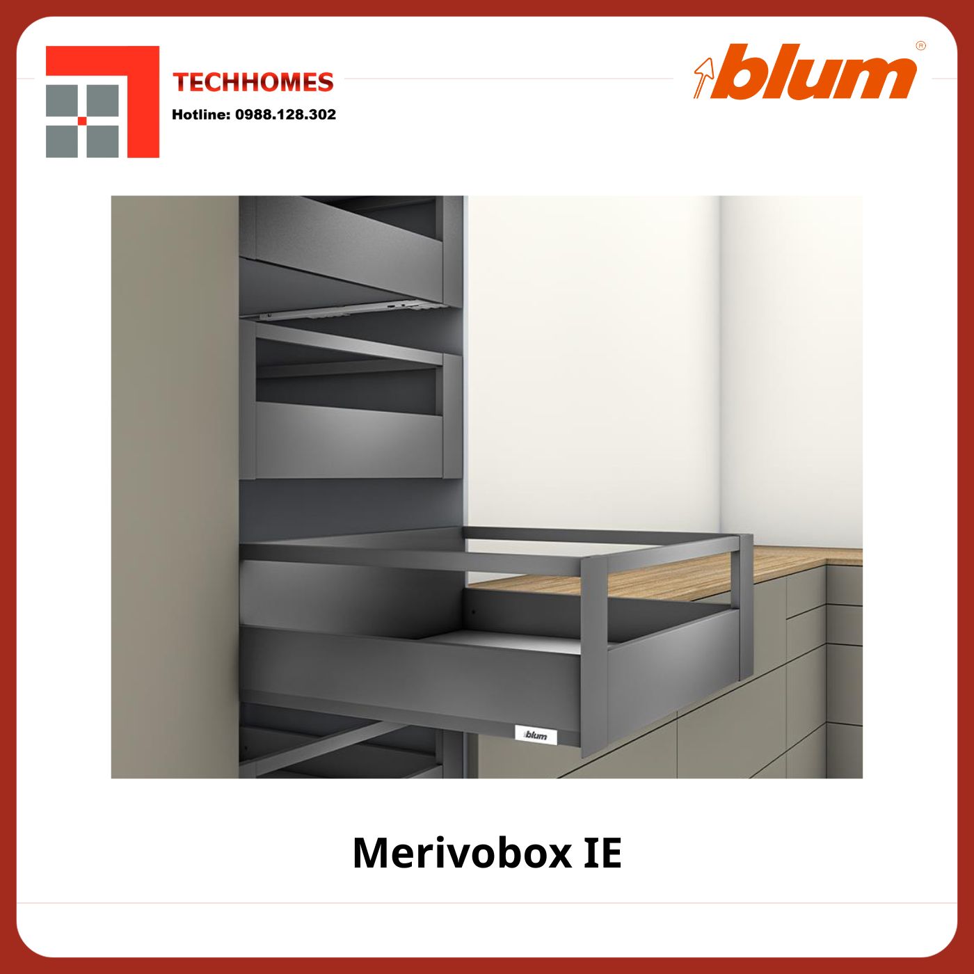 RAY HỘP ÂM BLUM MERIVOBOX E - Merivobox IE