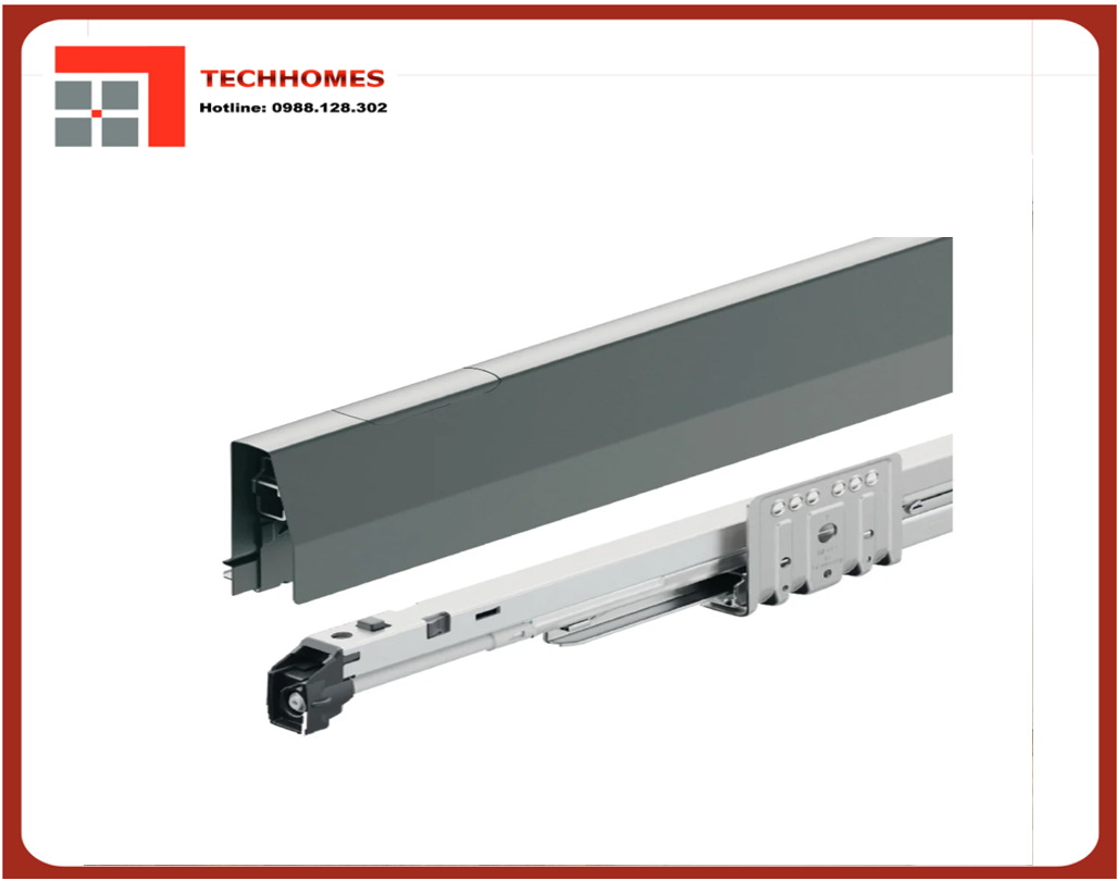 Ray hộp Häfele Matrix Box P Plus 500 40kg Xám 513.27.305 - 513.27.305