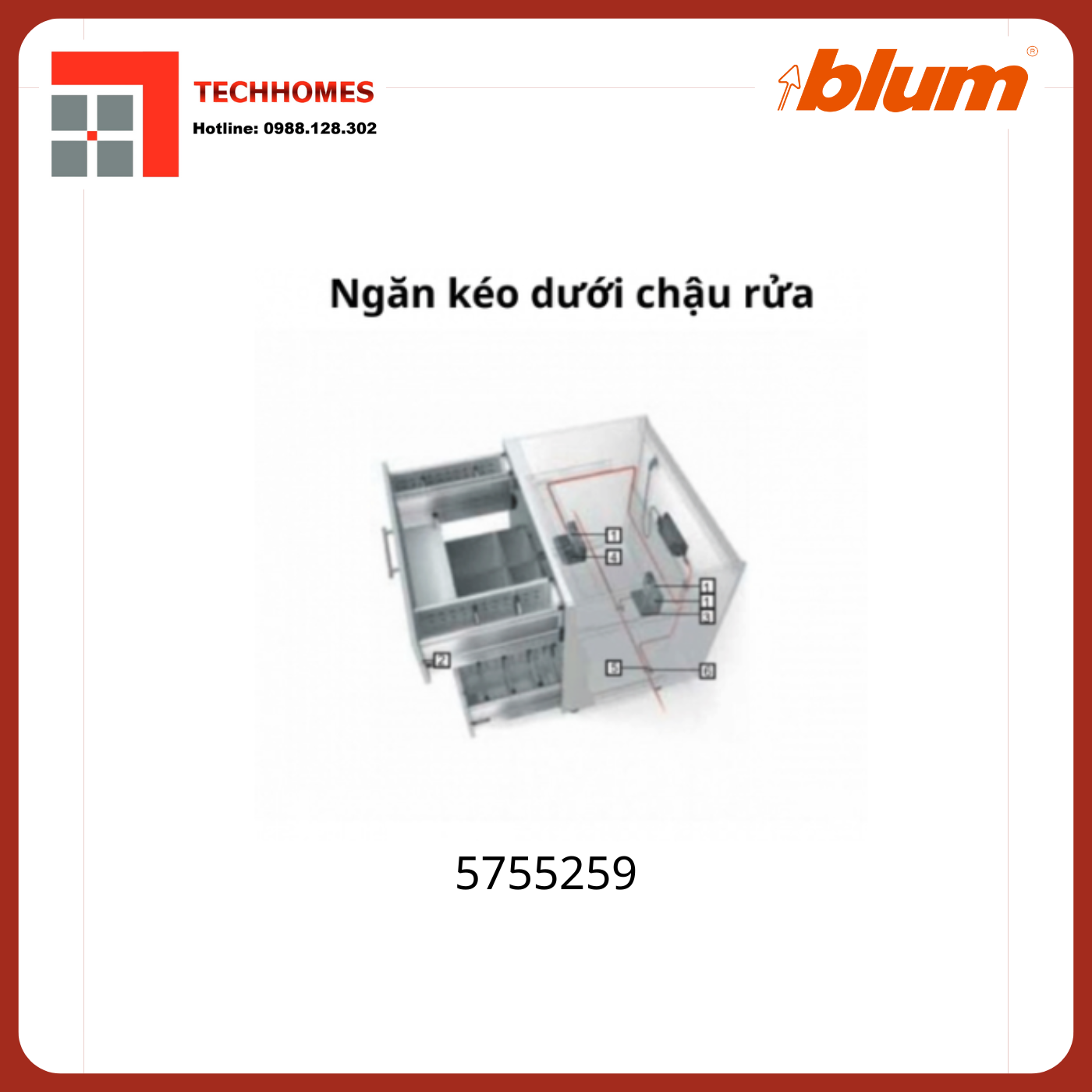 SERVO-DRIVE Blum Sink drawer 5755259 - 5755259