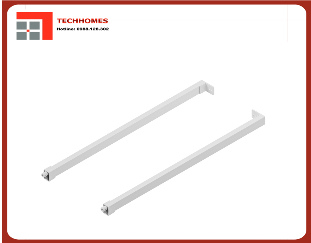 Thanh nâng cấp Hafele chữ nhật 500mm trắng 513.71.745 - 513.71.745