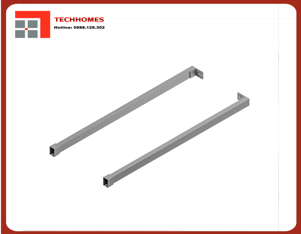 Thanh nâng cấp Hafele chữ nhật 500mm Xám 513.71.345 - 513.71.345