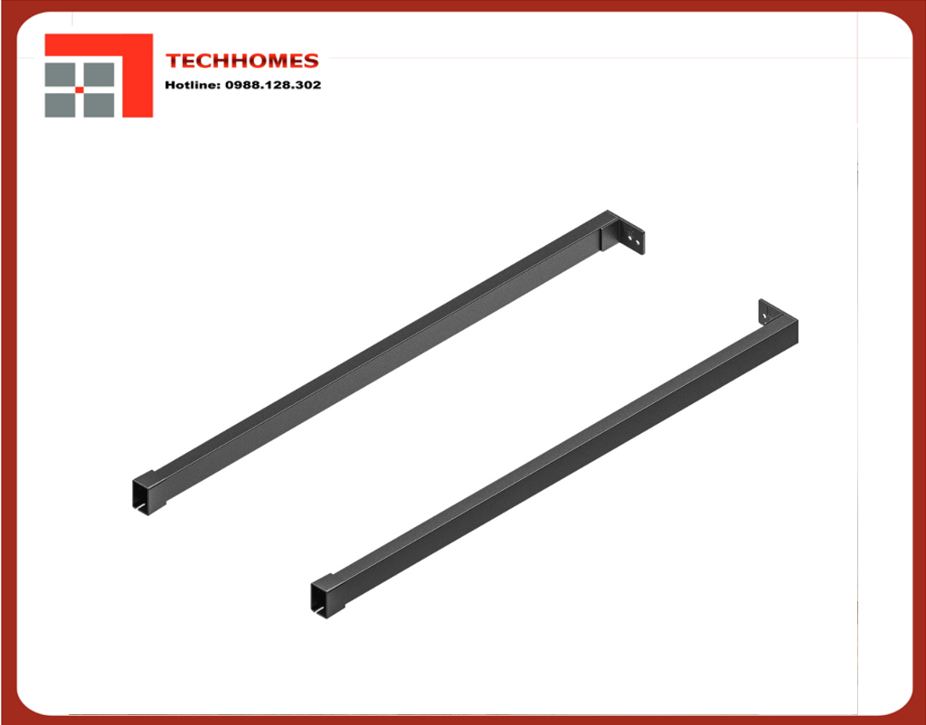 Thanh nâng cấp Hafele chữ nhật 500mm Xám 513.71.385 - 513.71.385