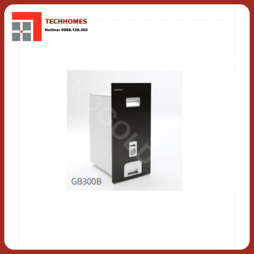 THÙNG GẠO GƯƠNG NÚT NHẤN GB300B - GB300B