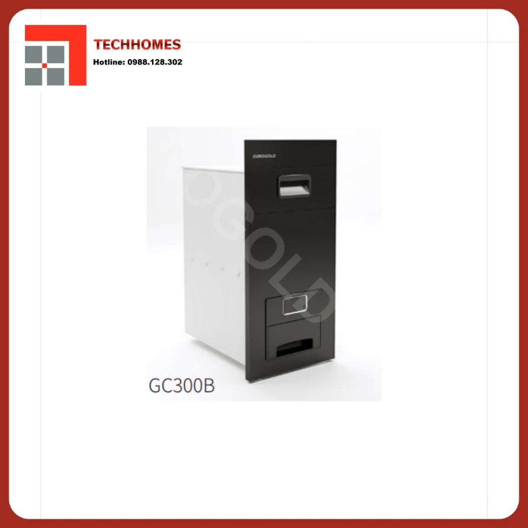 THÙNG GẠO GƯƠNG NÚT NHẤN GC300B - GC300B