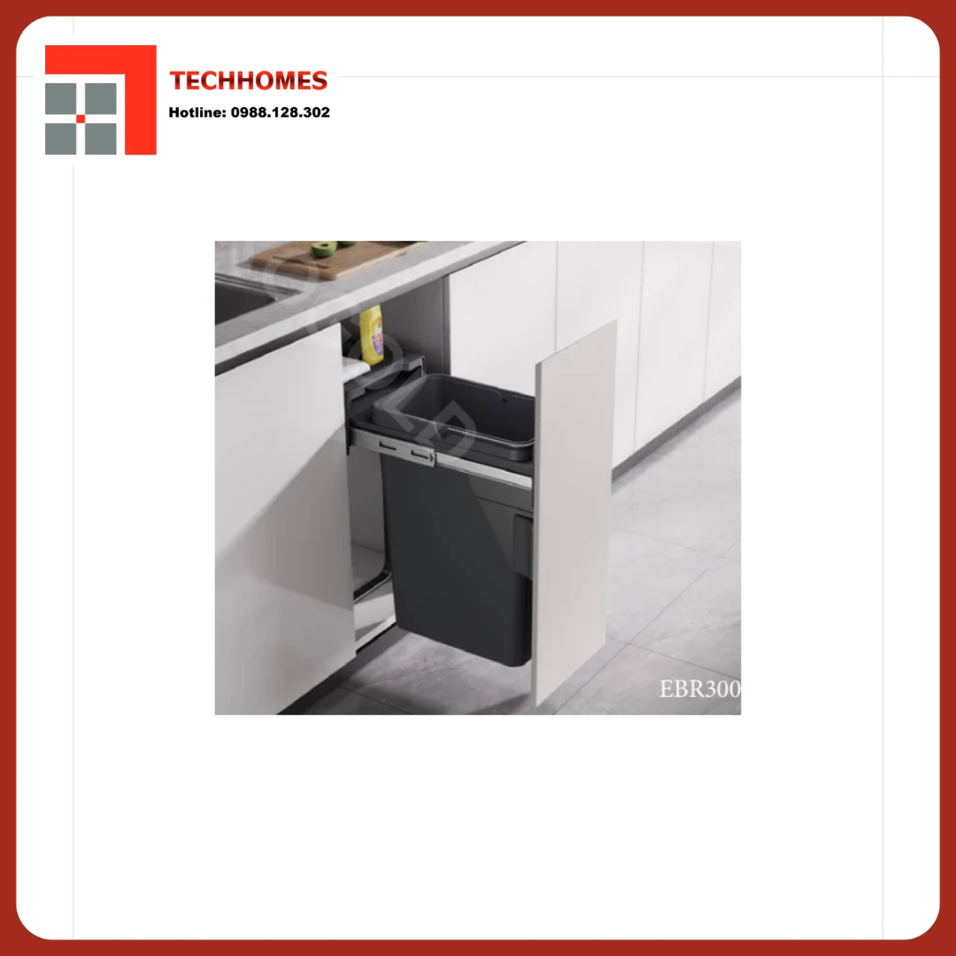 THÙNG RÁC GẮN CÁNH RAY GIẢM CHẤN EBR300 - EBR300