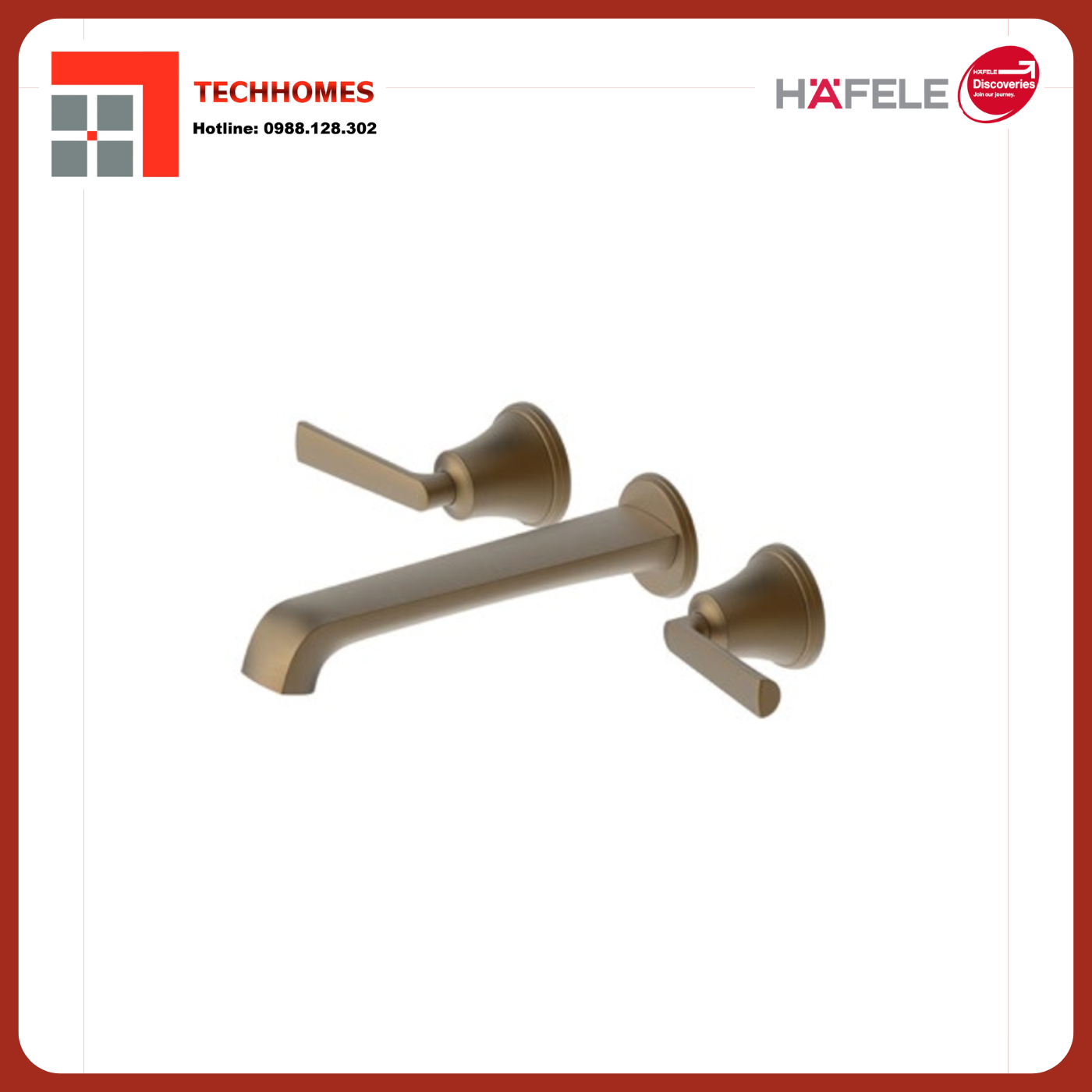 VÒI TRỘN GẮN TƯỜNG HAFELE FUSION BZ 589.69.077 - 589.69.077