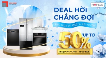 Khuyến mãi thiết bị hafele đến 50%