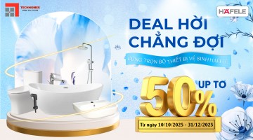 Khuyến mãi thiết bị vệ sinh hafele đến 50%