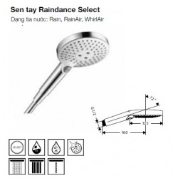 Sen tay Hansgrohe Raindance Select WhirlAir